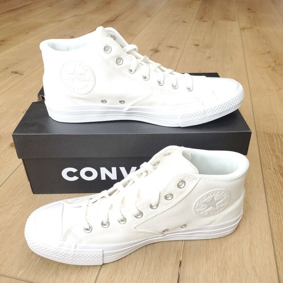 Converse CTAS Malden Street Vintage White Mens Mid Top Sneakers 11.5 Men NWB - Picture 1 of 11